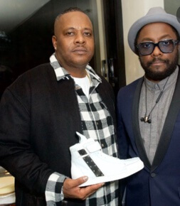 Carl Gillian with his brother will.i.am 
